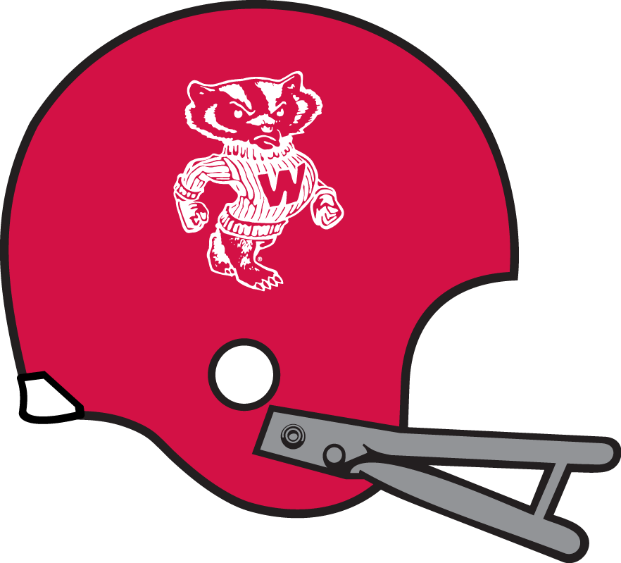 Wisconsin Badgers 1967-1969 Helmet Logo diy iron on heat transfer